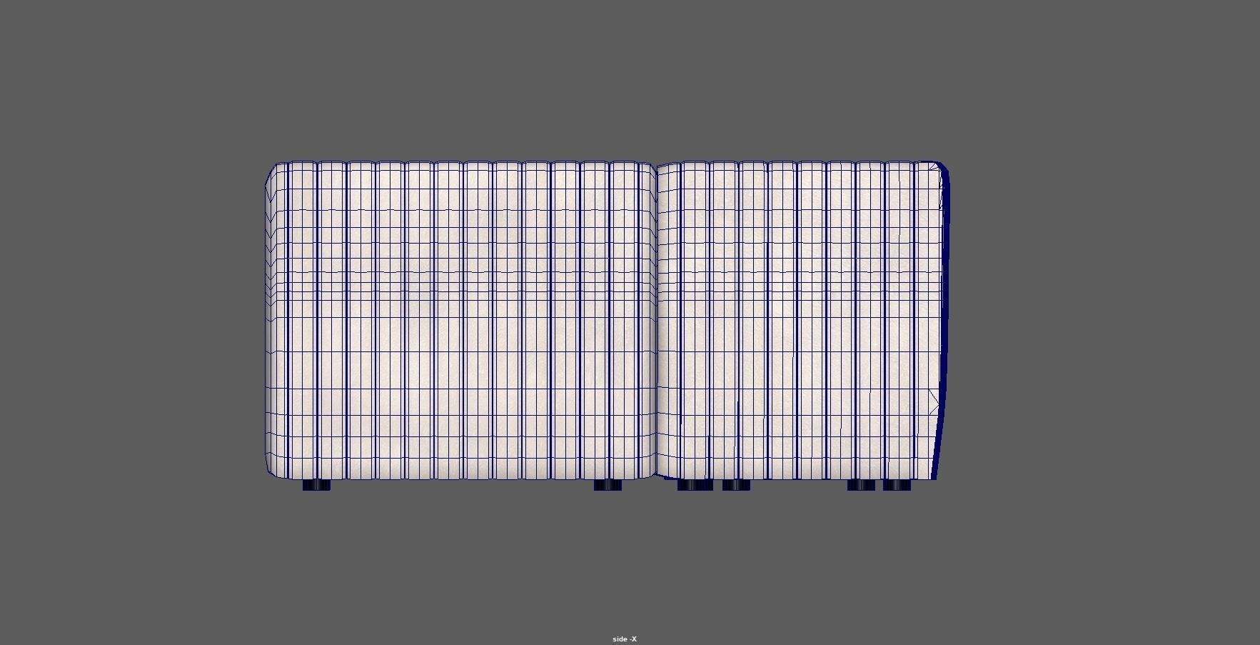 Sofa - Dining Bench - Armchair - modular sofa Low-poly 3D model_19