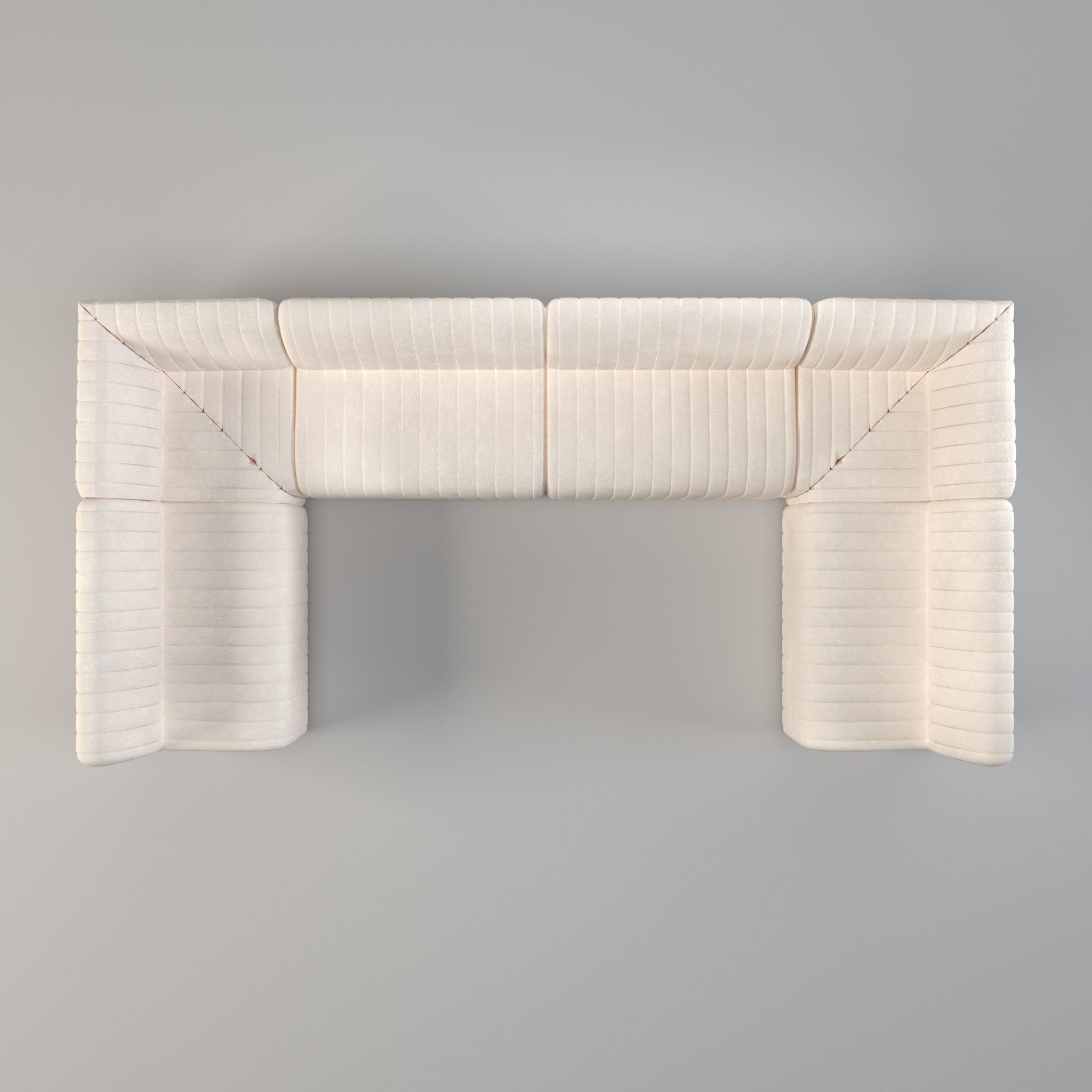 Sofa - Dining Bench - Armchair - modular sofa Low-poly 3D model_3