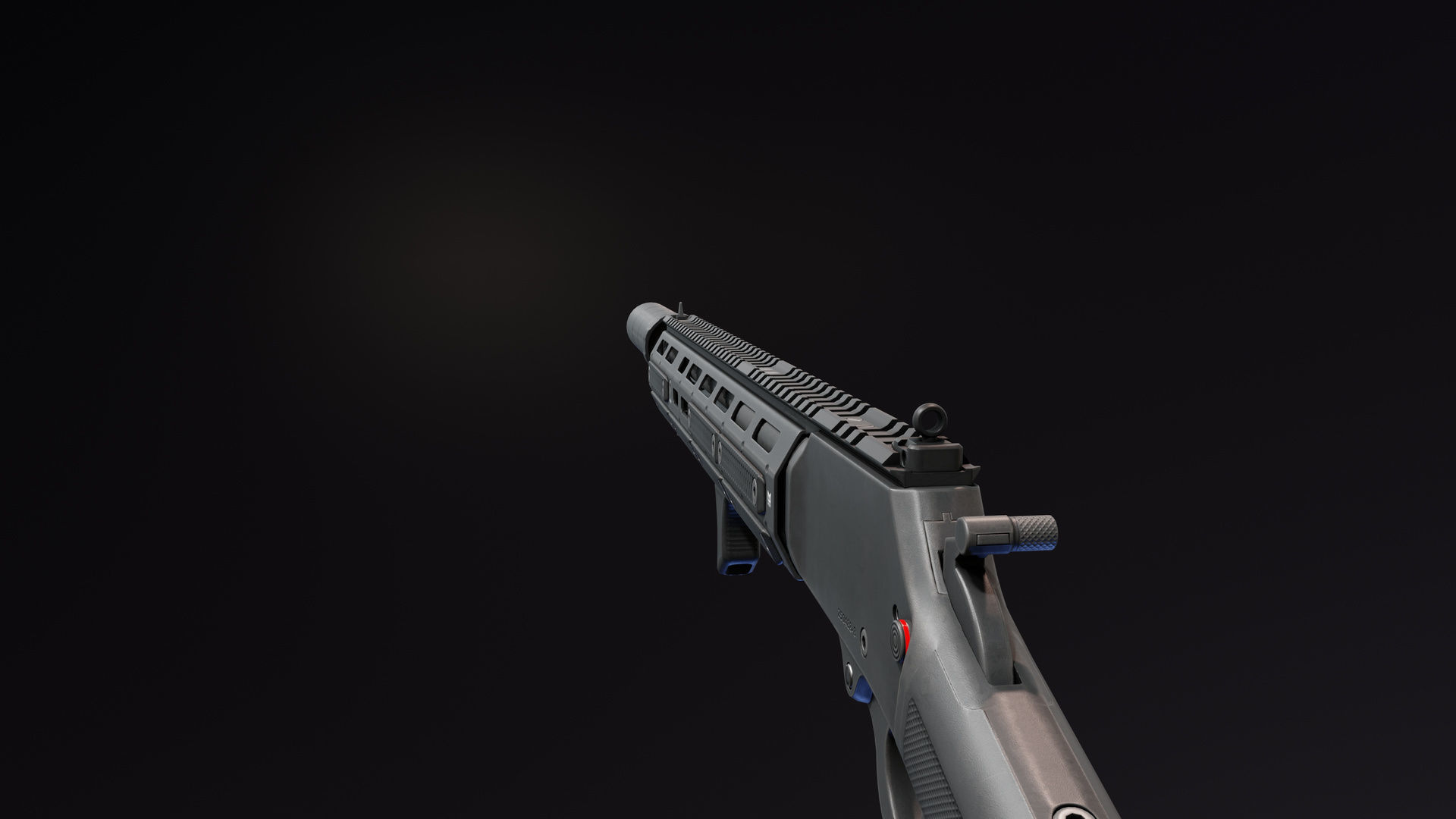 Marlin 1894 Dark Tracker Low-poly 3D model_5