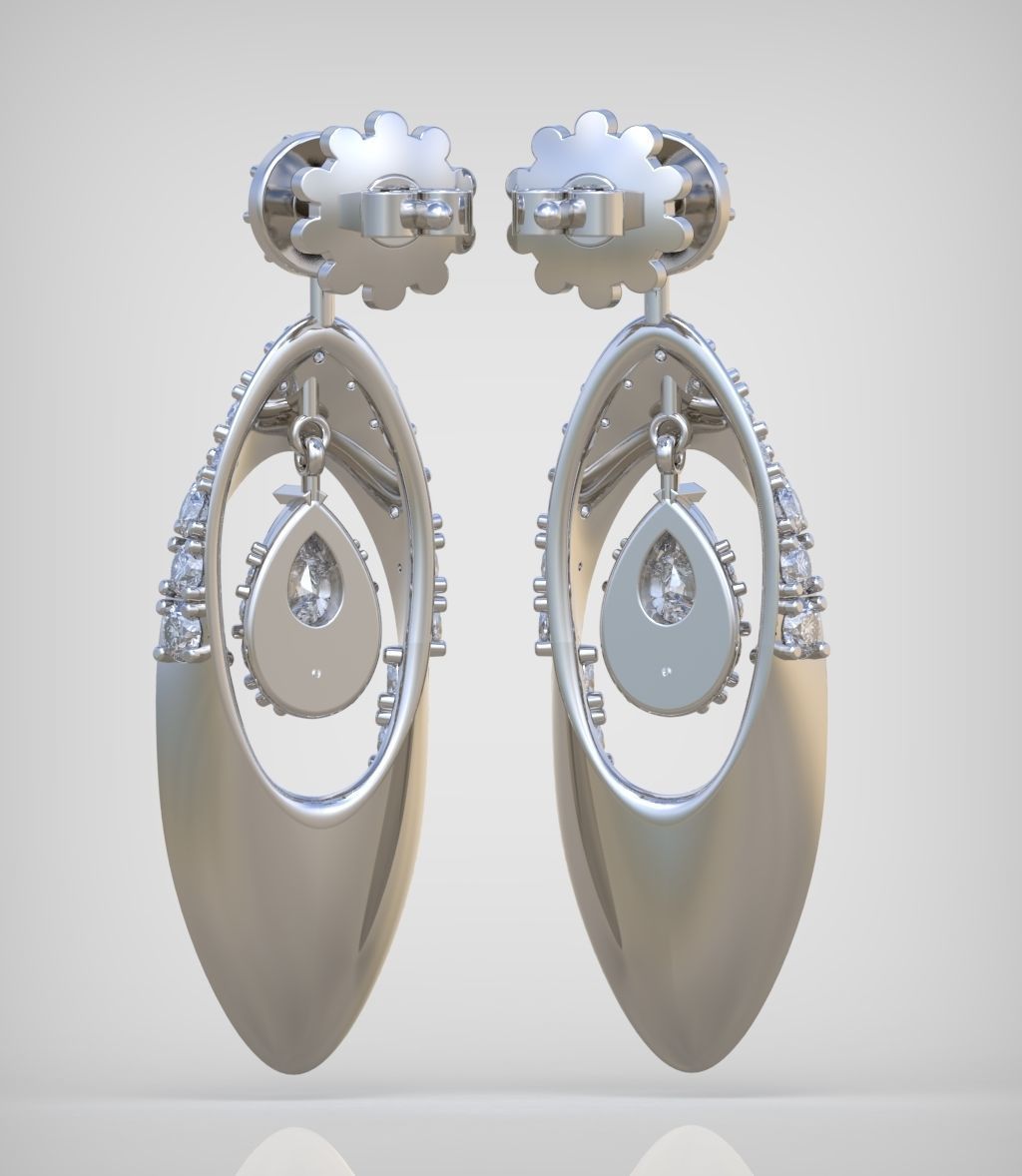 Earring model 0376 3D printable model13 3D print model_10