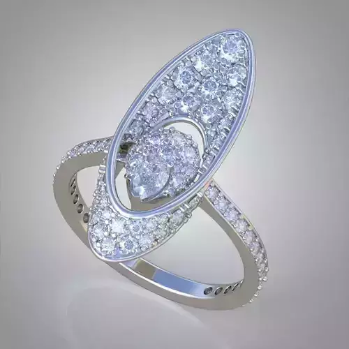 Diamond ring 0612 3D printable model13