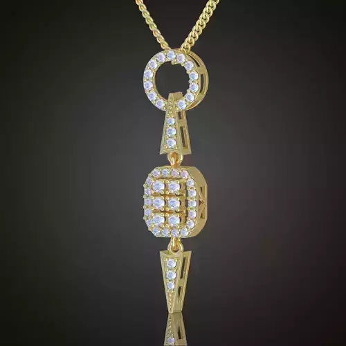 Pendant model 3D 0270 printable model7
