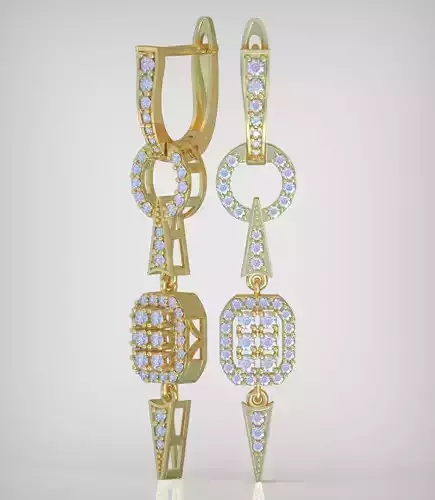 Earring model 0377 3D printable model14