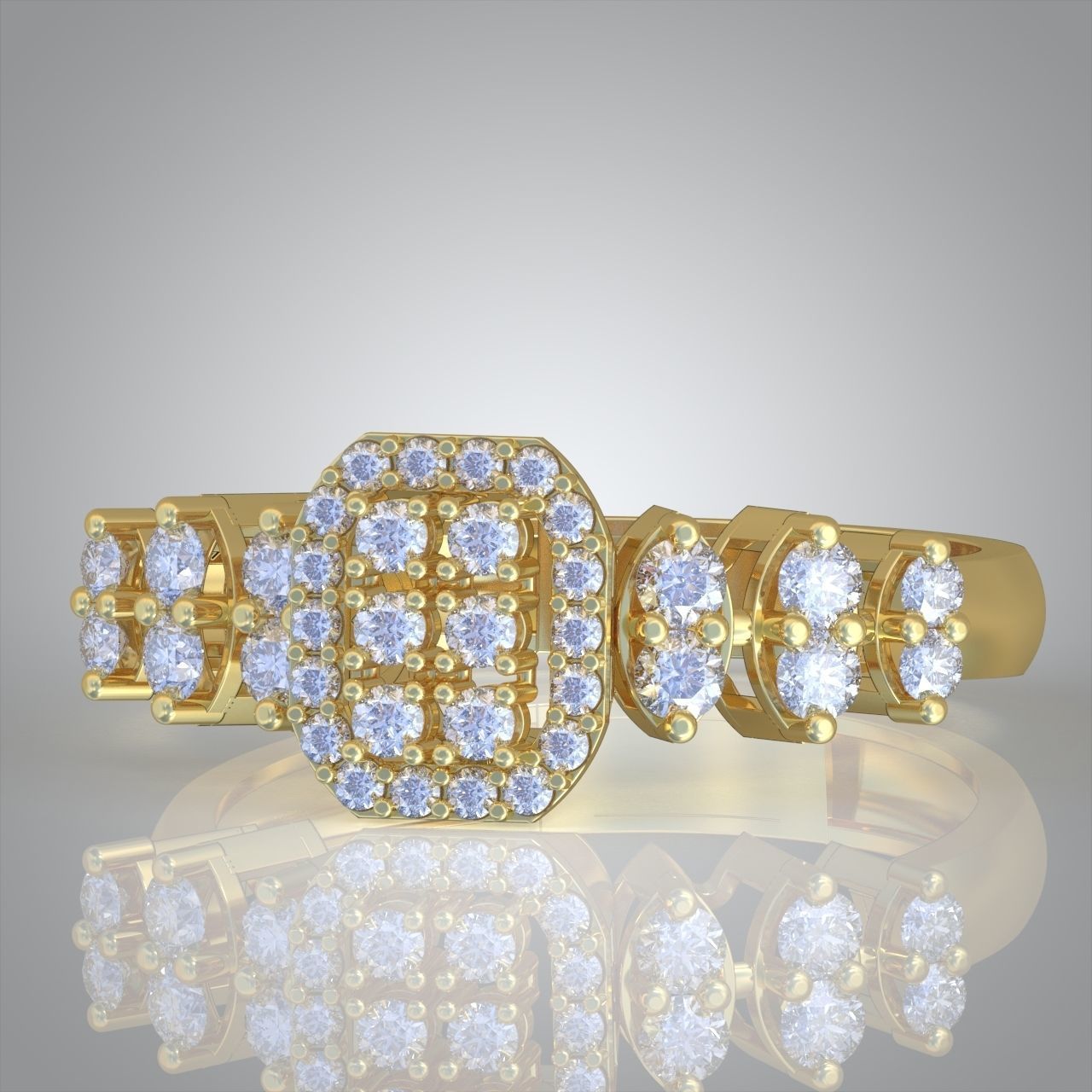 Diamond ring 0613 3D printable model 8- 3D print model_7