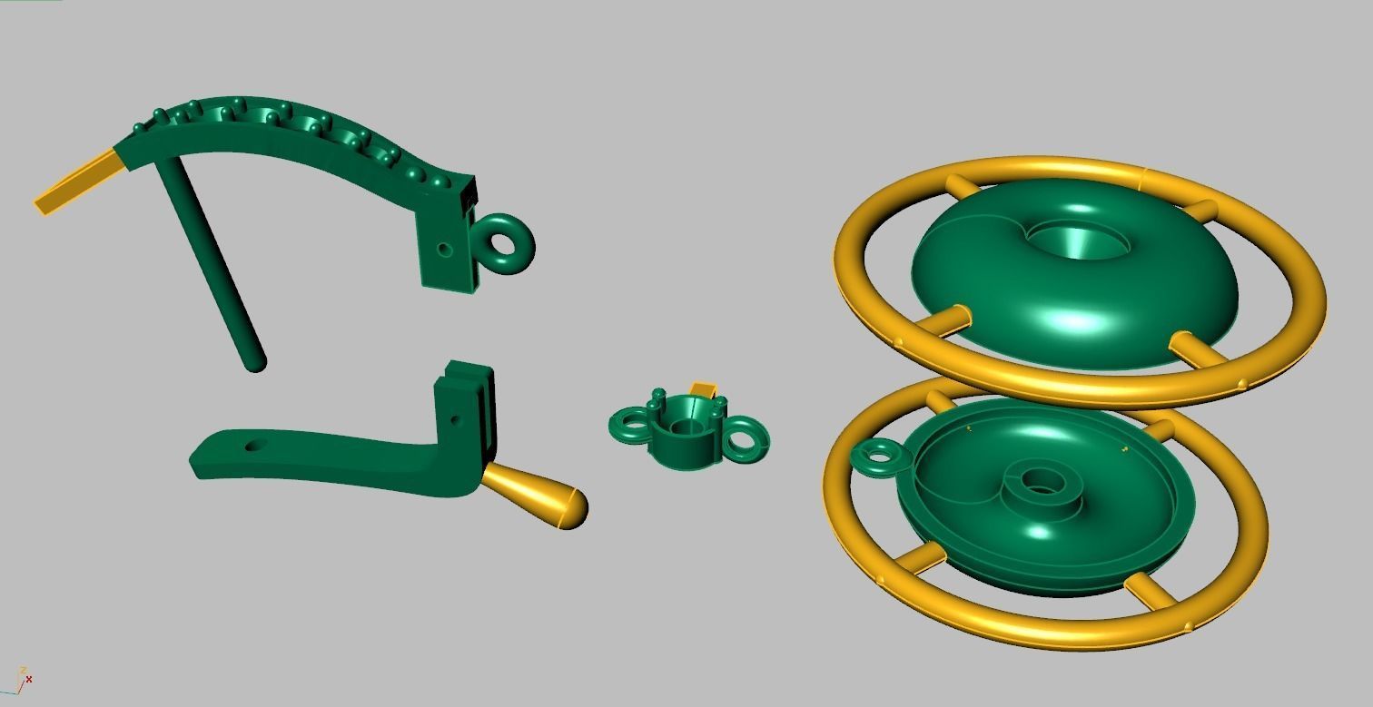 Earring model 0378 3D printable model9 3D print model_11