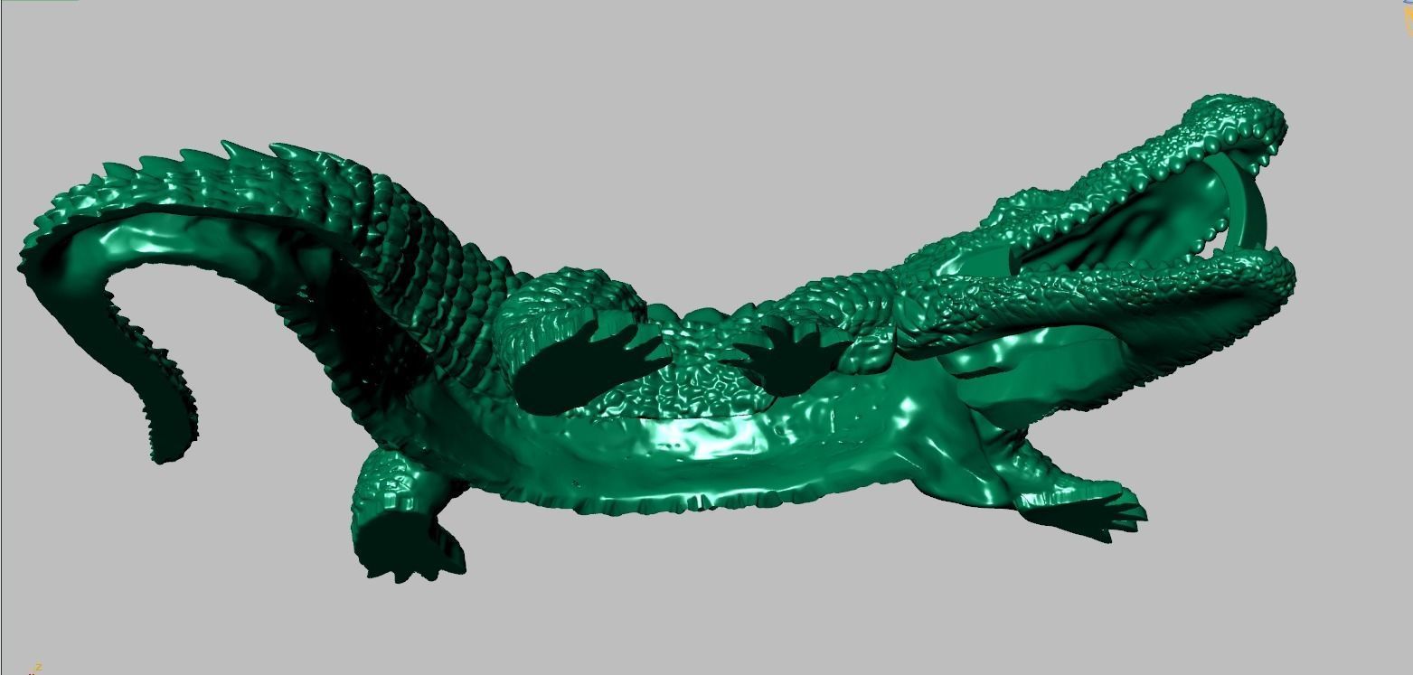 Alligator Pendant model 3D 0272 printable model25 3D print model_19