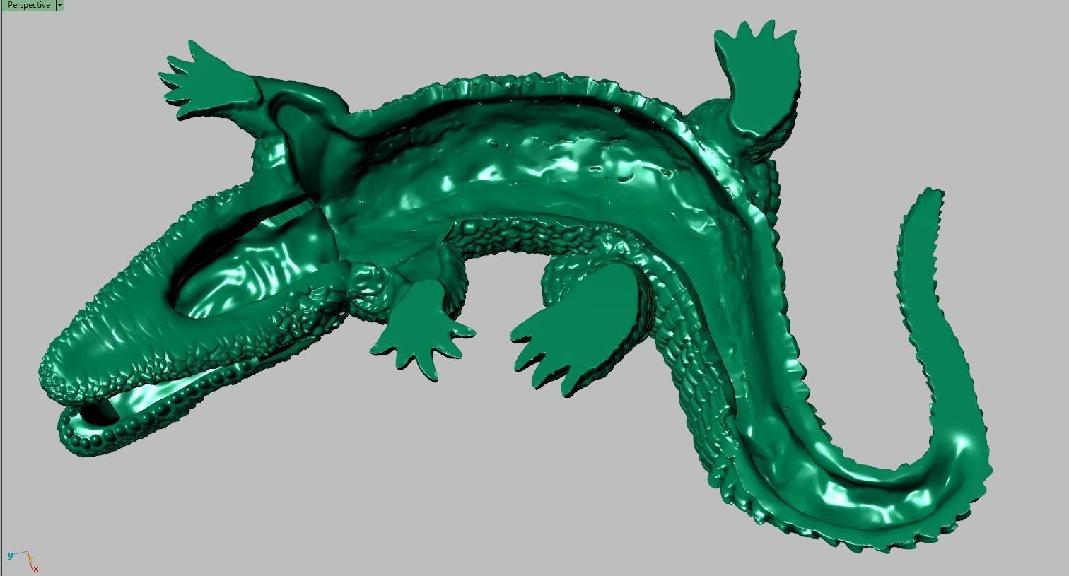 Alligator Pendant model 3D 0272 printable model25 3D print model_20