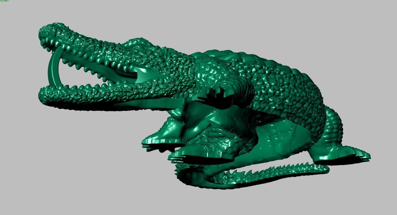 Alligator Pendant model 3D 0272 printable model25 3D print model_21