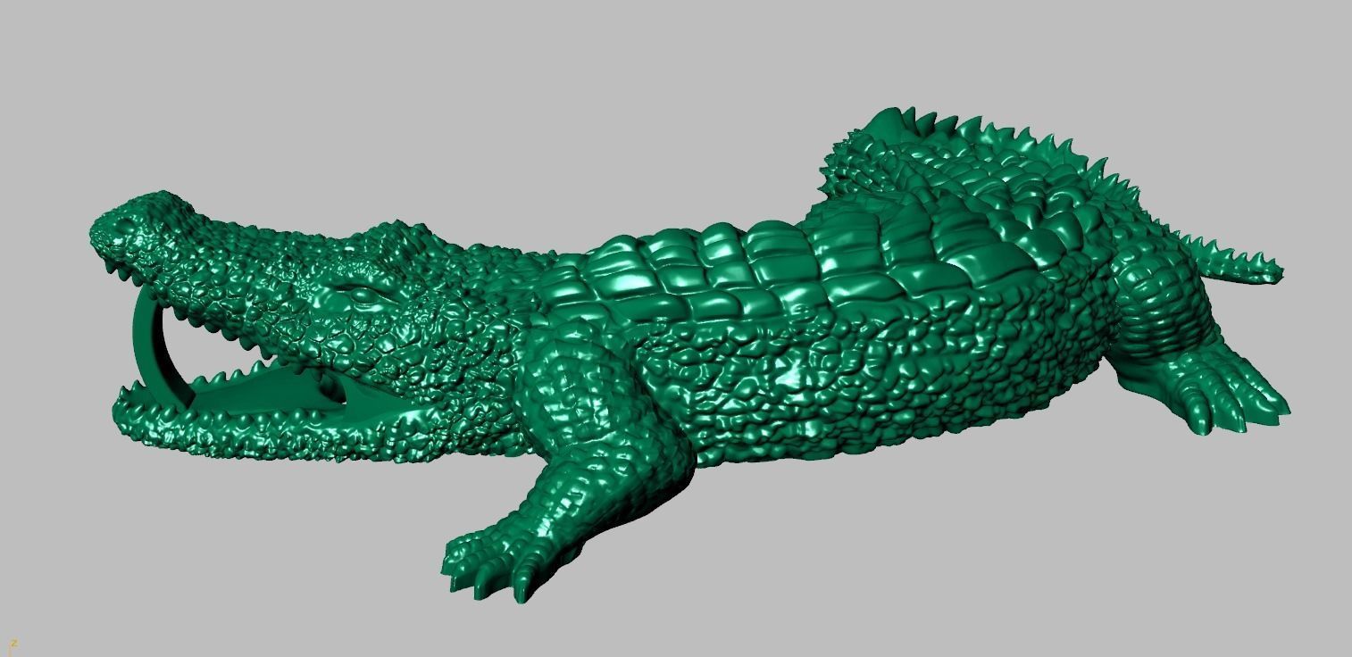 Alligator Pendant model 3D 0272 printable model25 3D print model_22