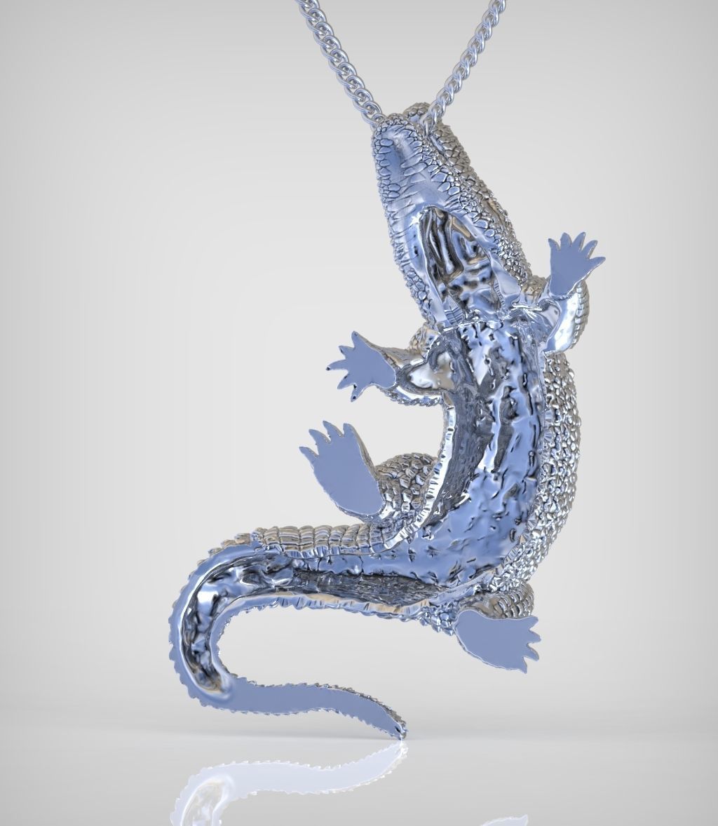 Alligator Pendant model 3D 0272 printable model25 3D print model_13