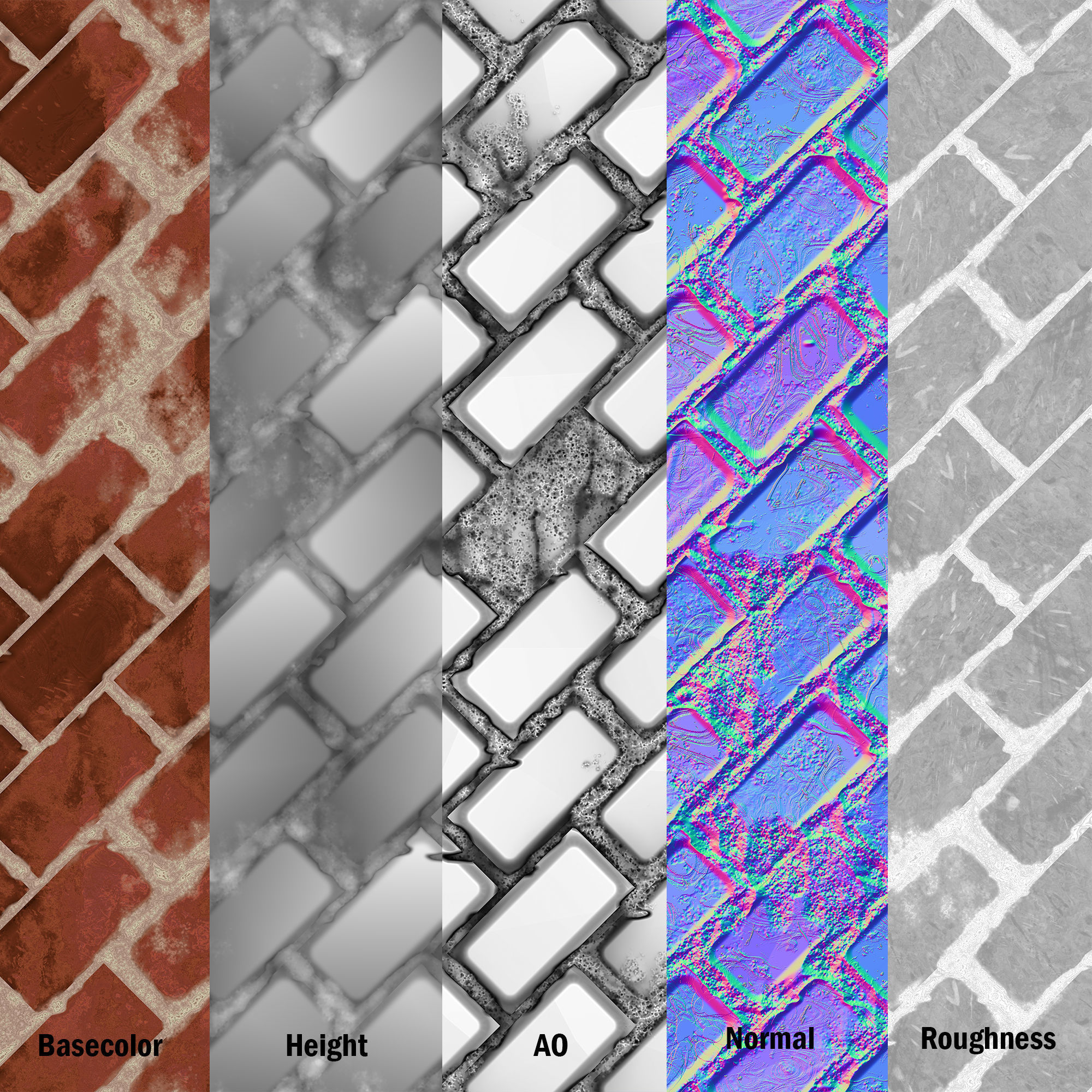 Stylized Brick texture collection 02 Texture_5