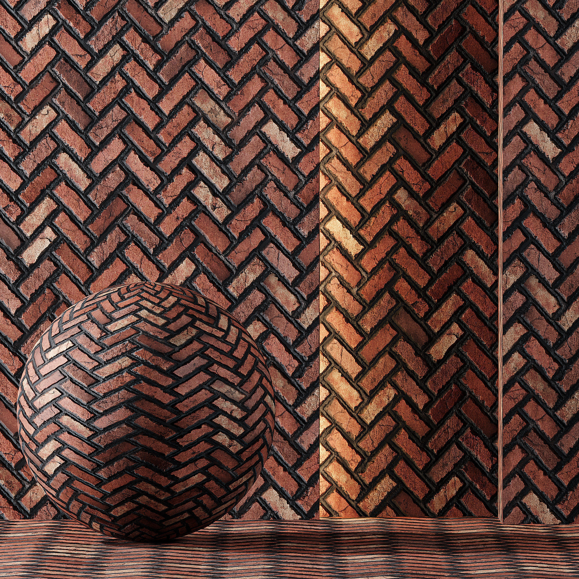 Stylized Brick texture collection 02 Texture_7