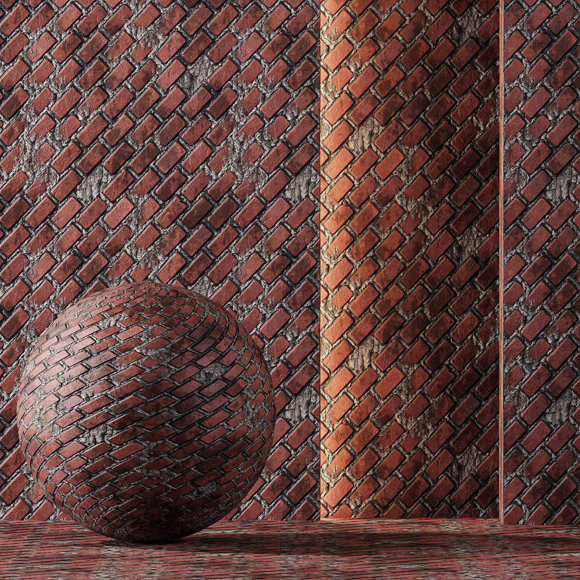 Stylized Brick texture collection 02 Texture_6