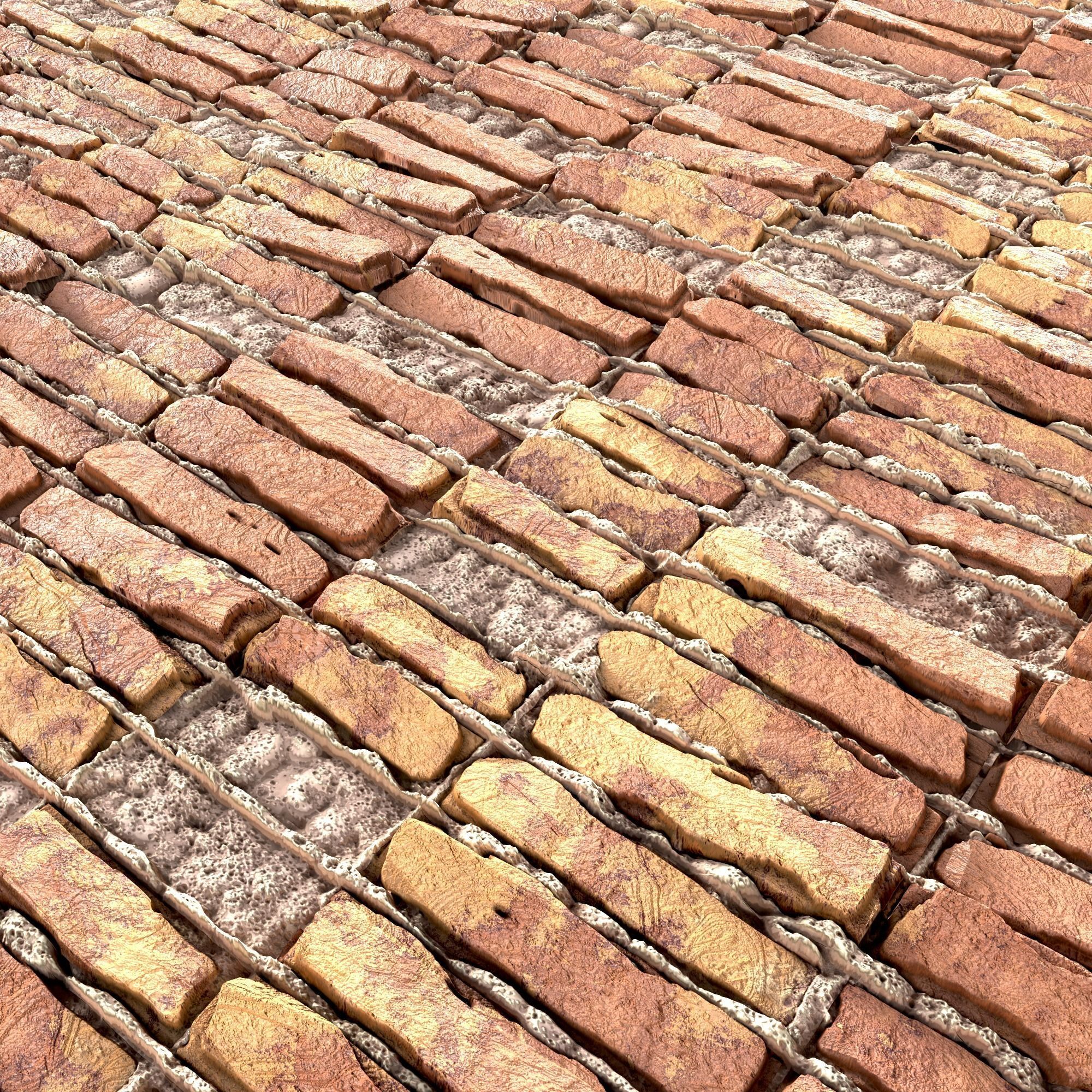 Stylized Brick texture collection 02 Texture_3