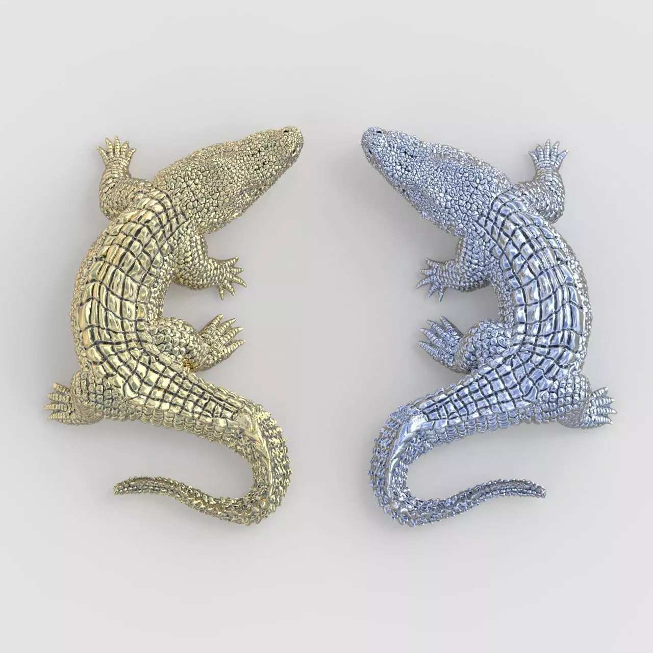 Alligator Earring model 0379 3D printable model16 3D print model_0