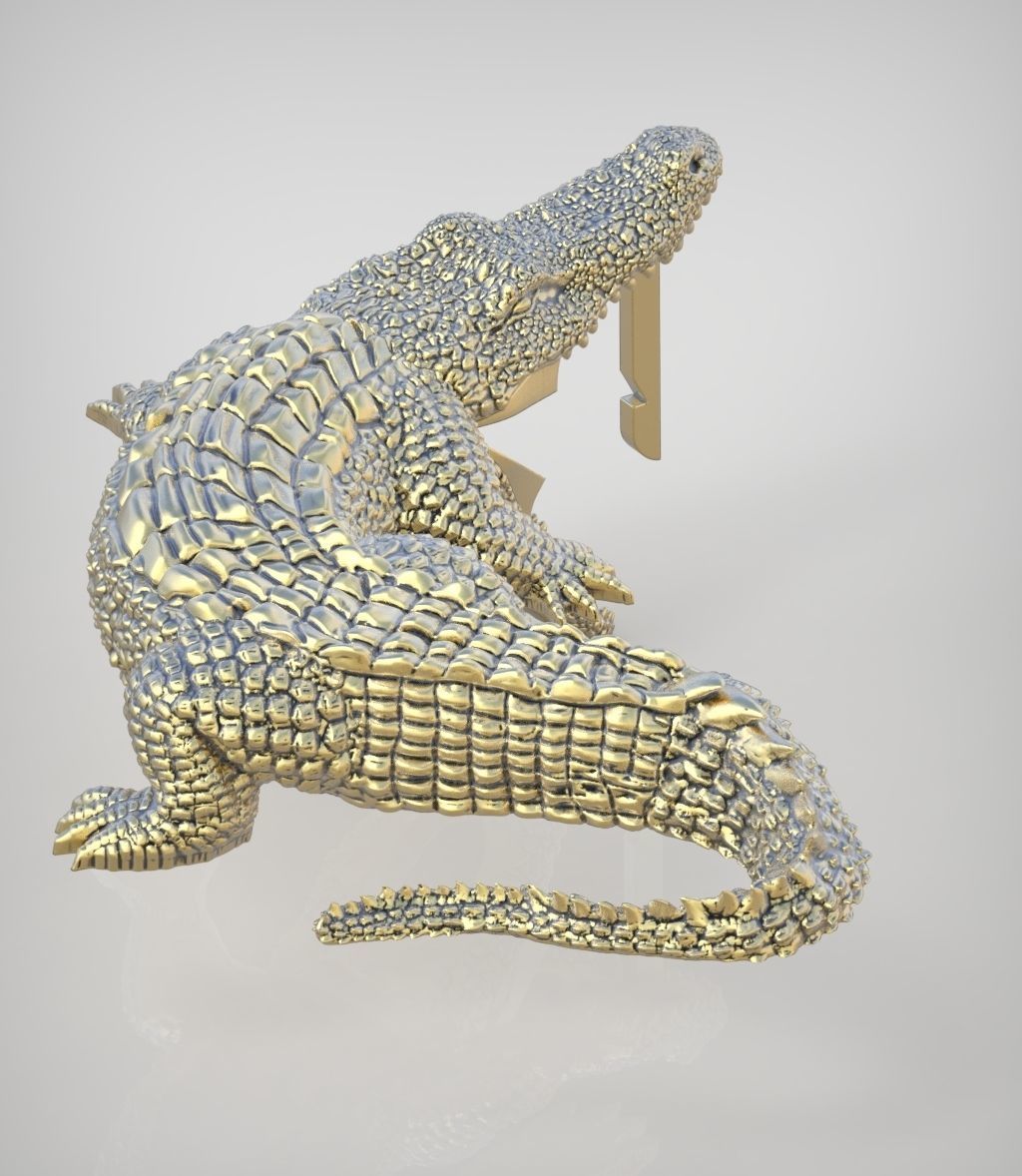 Alligator Earring model 0379 3D printable model16 3D print model_14