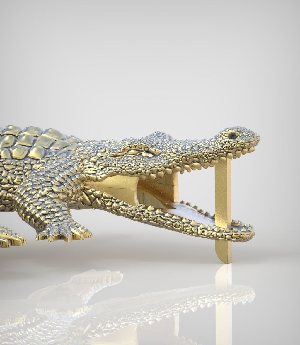 Alligator Earring model 0379 3D printable model16 3D print model_4