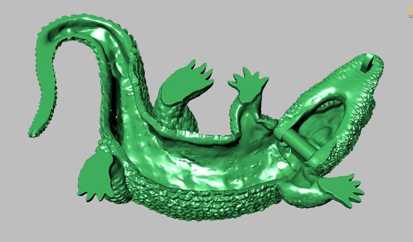 Alligator Earring model 0379 3D printable model16 3D print model_17