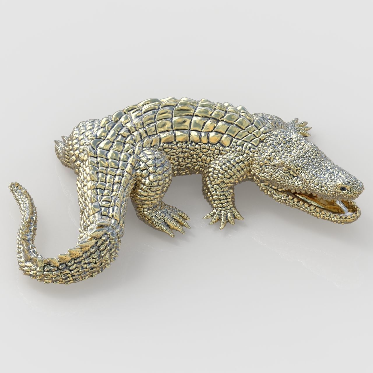 Alligator Earring model 0379 3D printable model16 3D print model_1