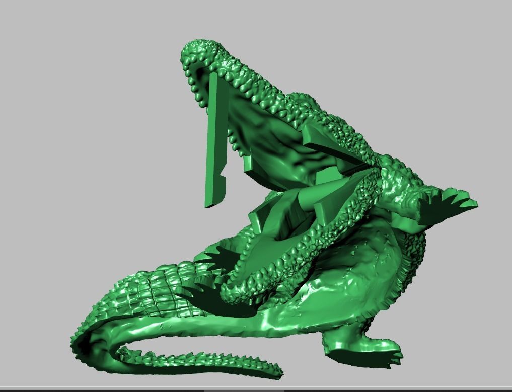 Alligator Earring model 0379 3D printable model16 3D print model_19