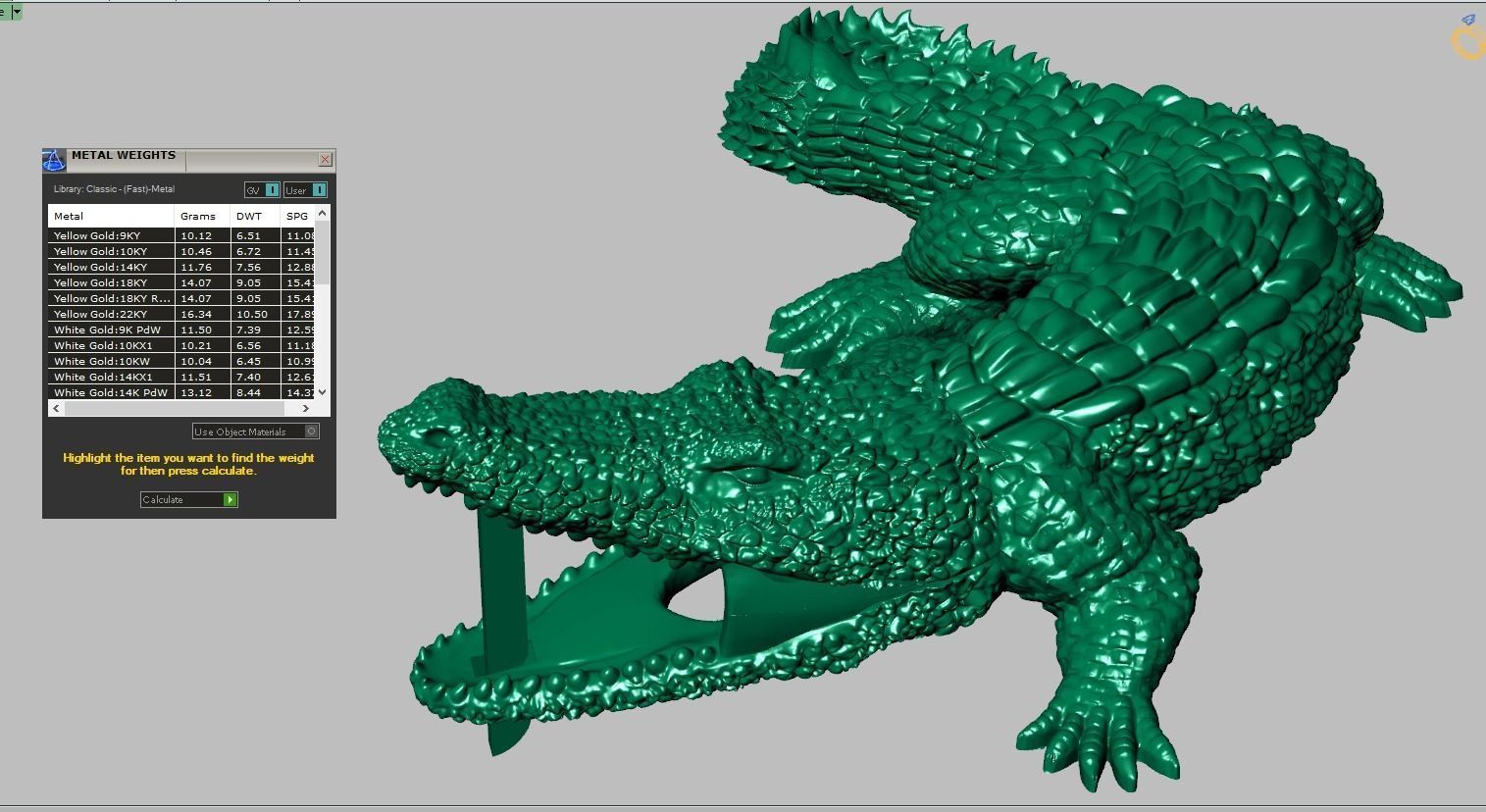 Alligator Earring model 0379 3D printable model16 3D print model_23