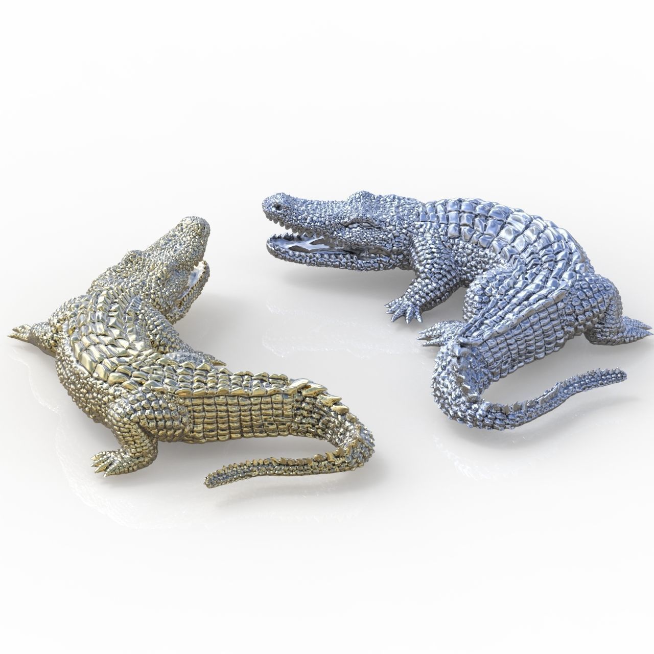 Alligator Earring model 0379 3D printable model16 3D print model_16