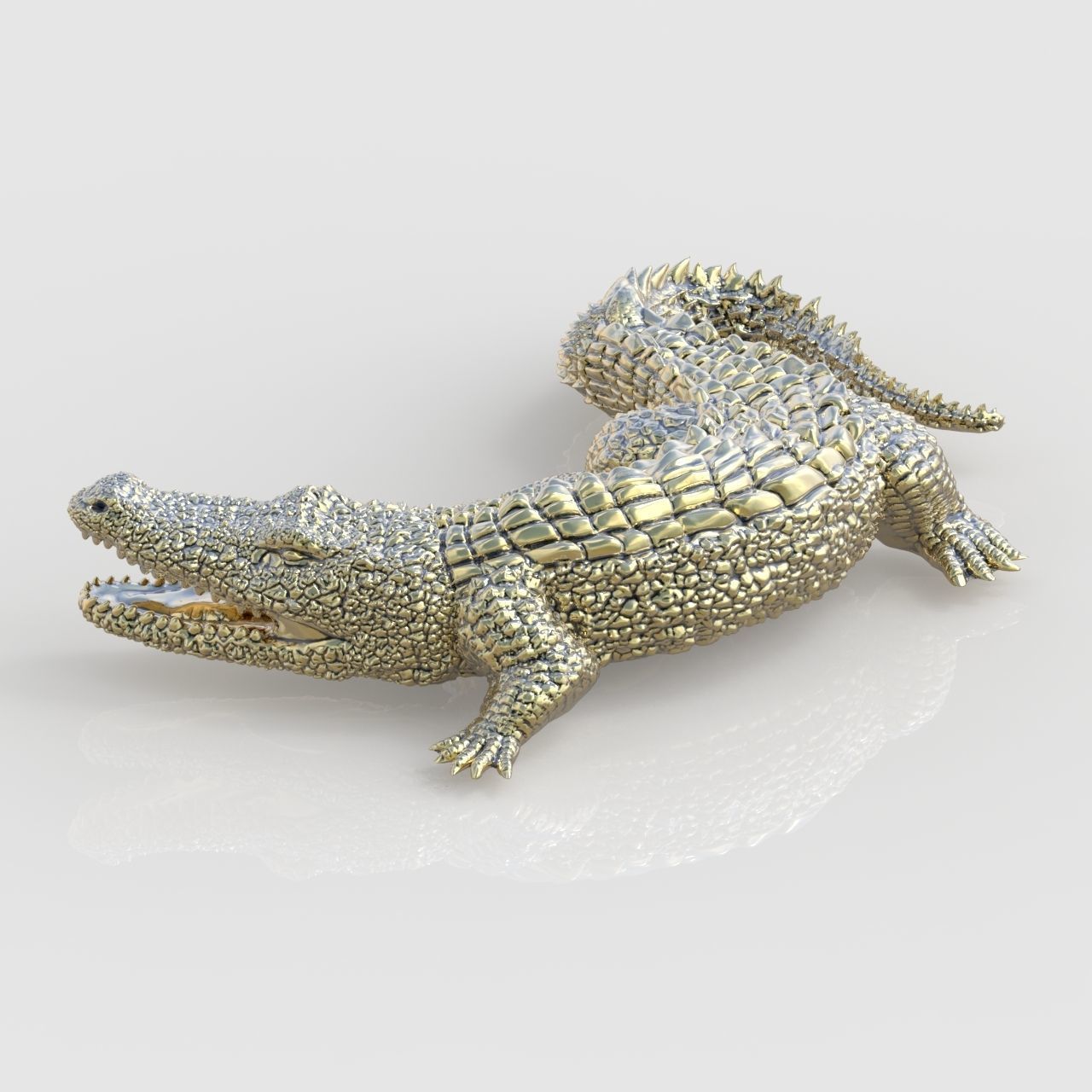 Alligator Earring model 0379 3D printable model16 3D print model_6