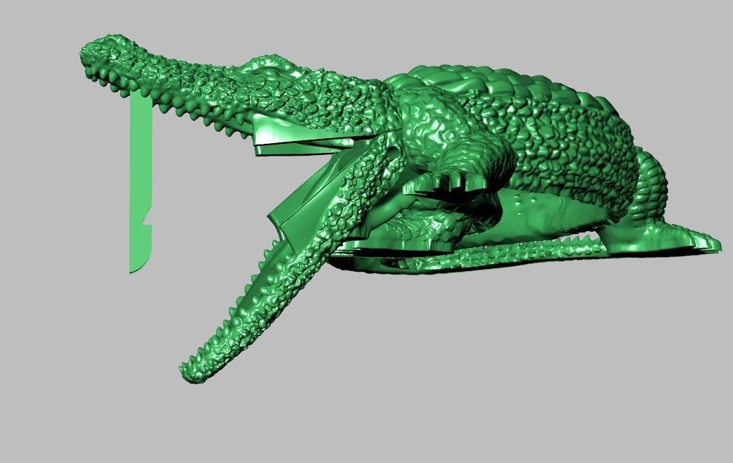 Alligator Earring model 0379 3D printable model16 3D print model_18