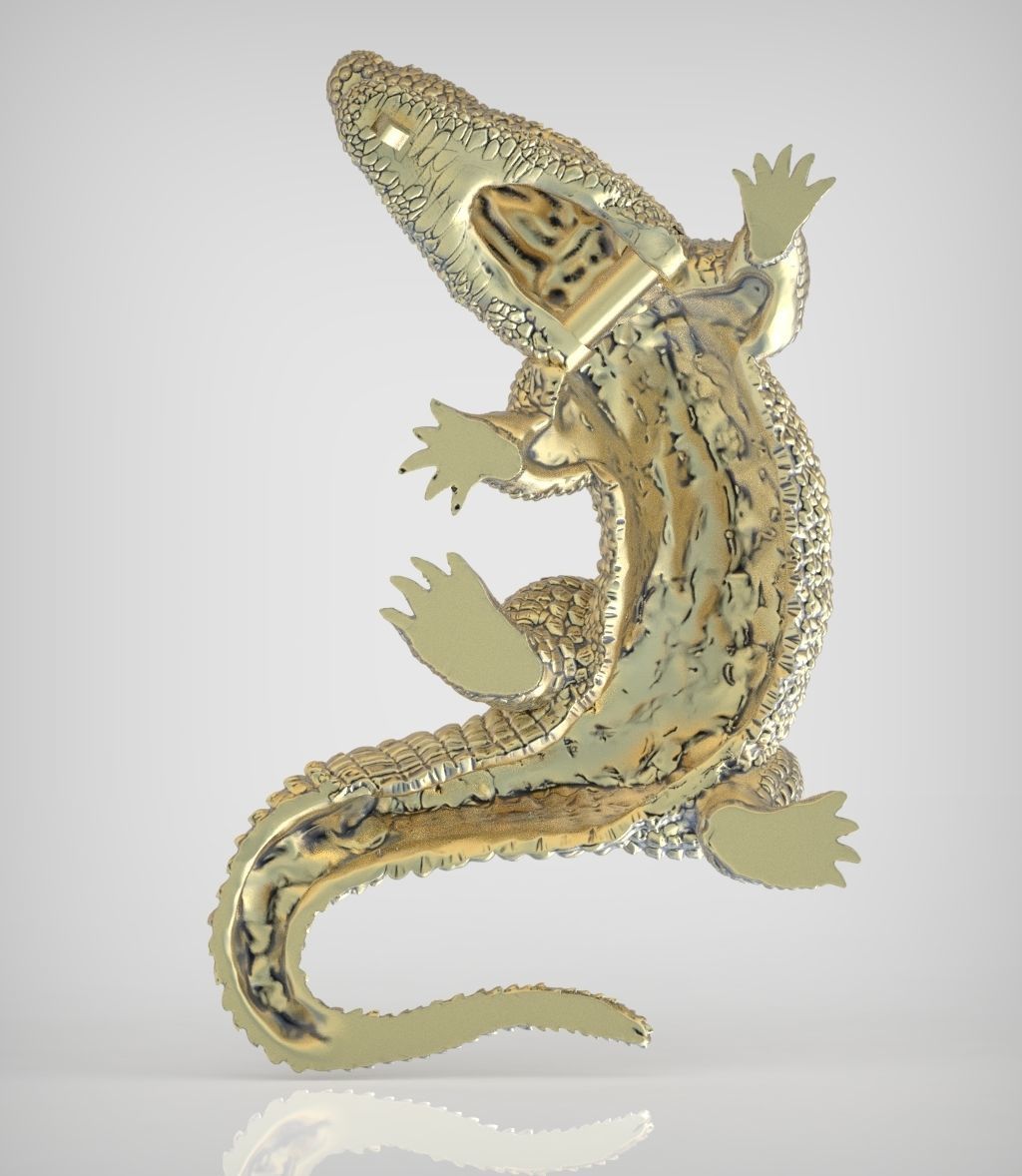 Alligator Earring model 0379 3D printable model16 3D print model_11