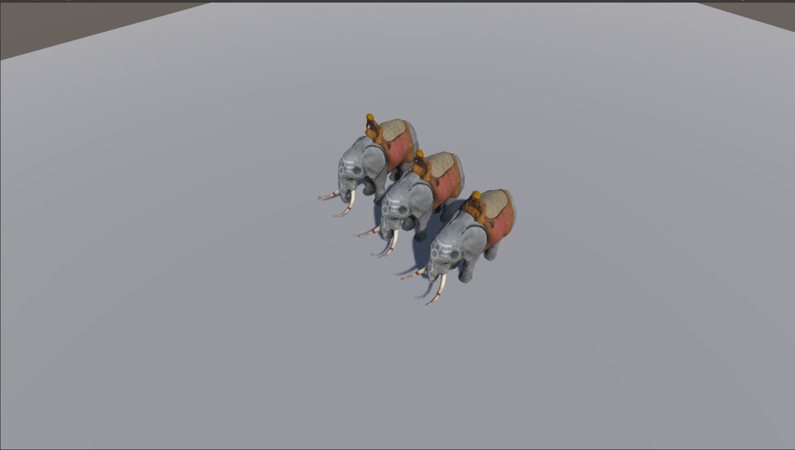 Warrior Elephant Rider - India Low-poly 3D model_28