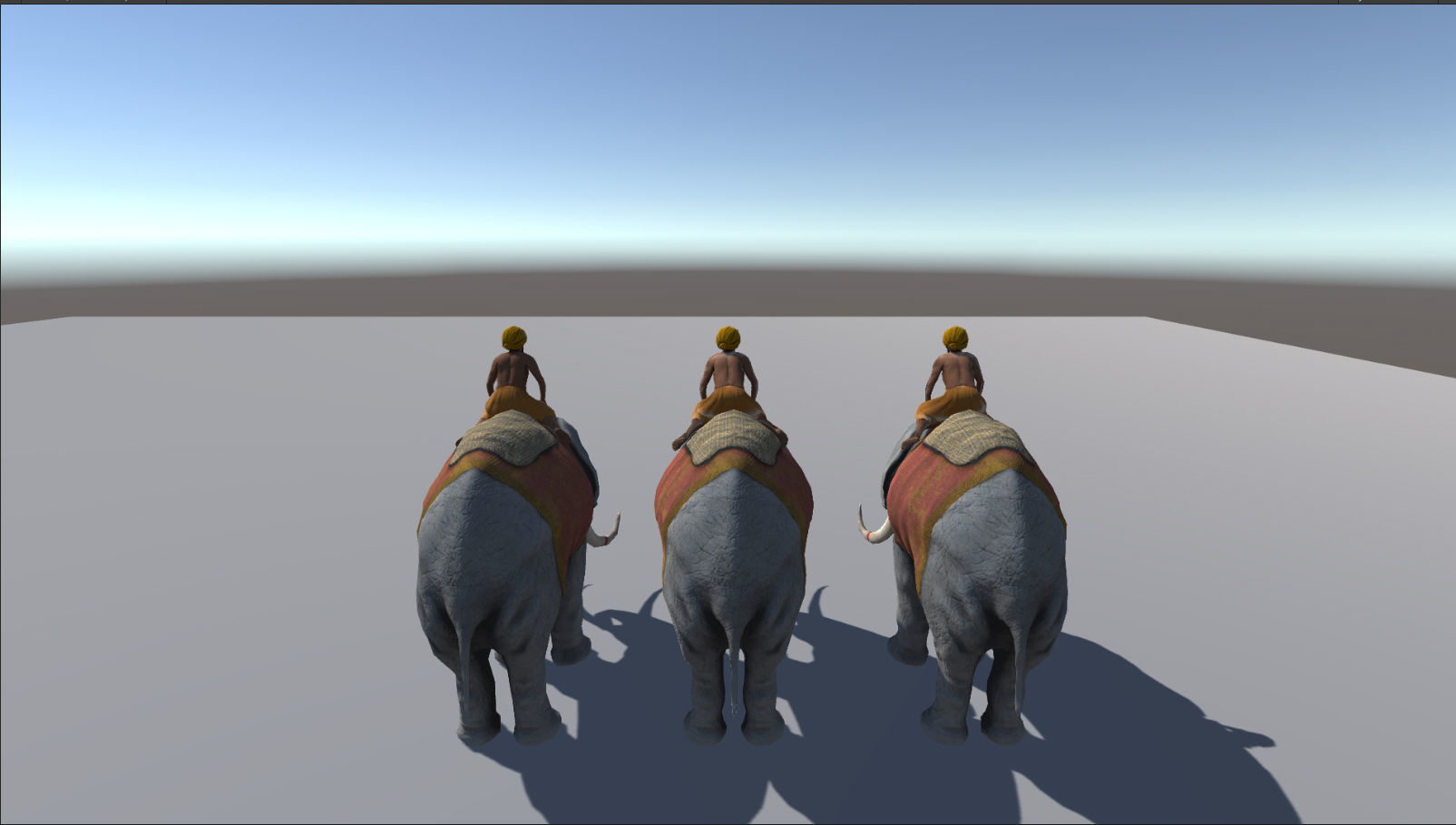 Warrior Elephant Rider - India Low-poly 3D model_27