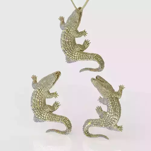 Earring and Pendant Set 3D printable model 0131 3D Model Collection
