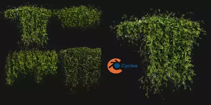 Collection plant vol 387 - blender model 