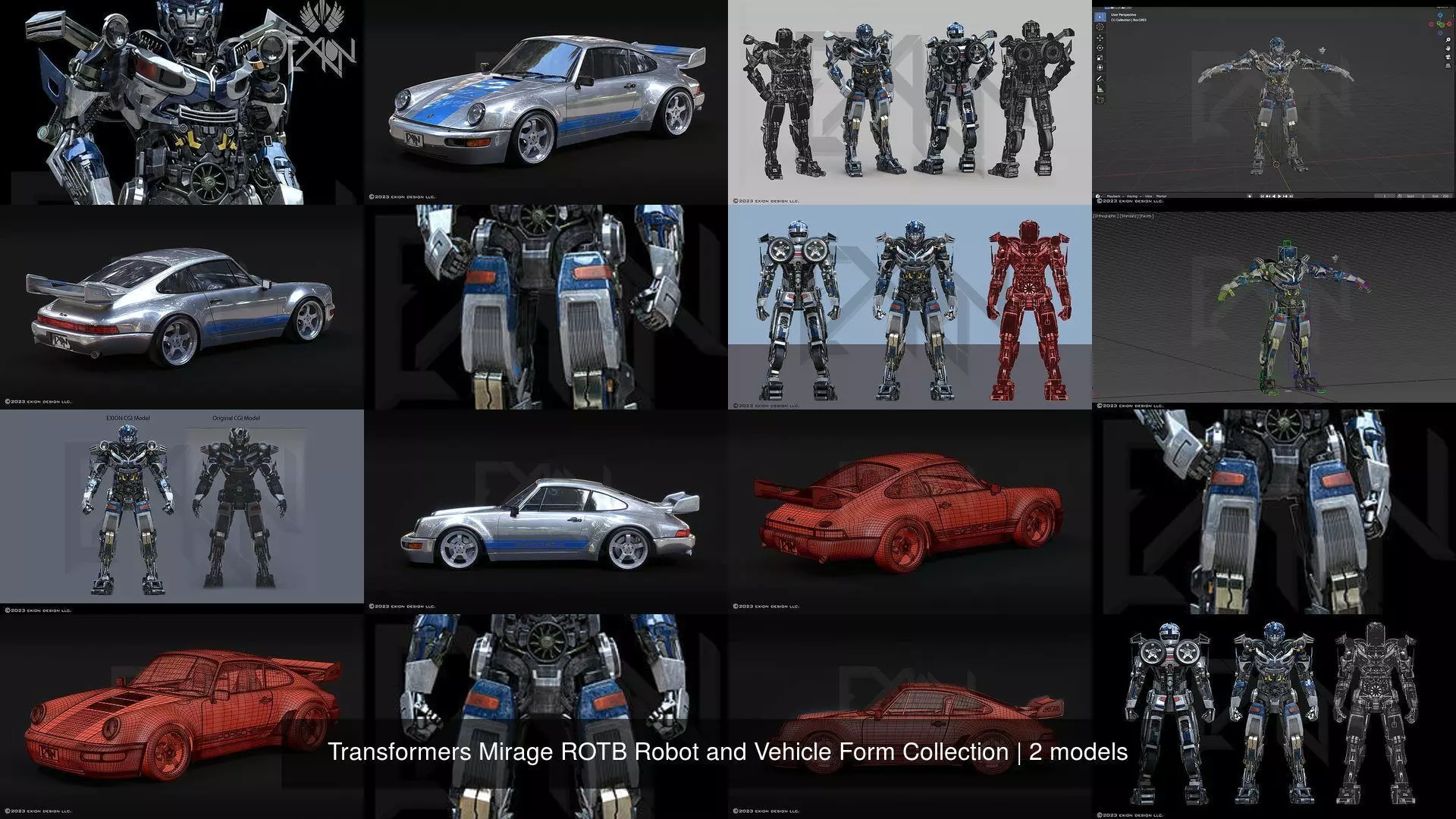Transformers Mirage ROTB Robot and Vehicle Form Collection _0