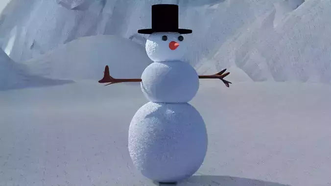 Xmass snow man