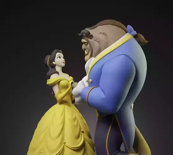Disney Original Beauty and the Beast 3D print model