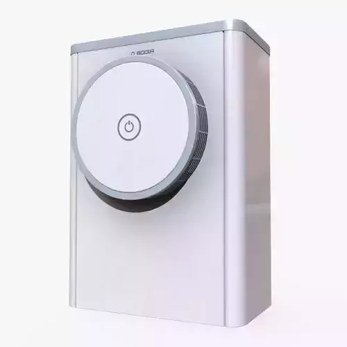 Heat pump Low-poly 3D model
