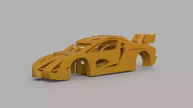 Mclaren Senna Logo and Silhouette 3D print model Mclaren Senna Logo and Silhouette 3D print model