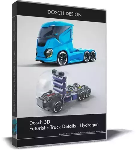 DOSCH 3D - Futuristic Truck Details - Hydrogen