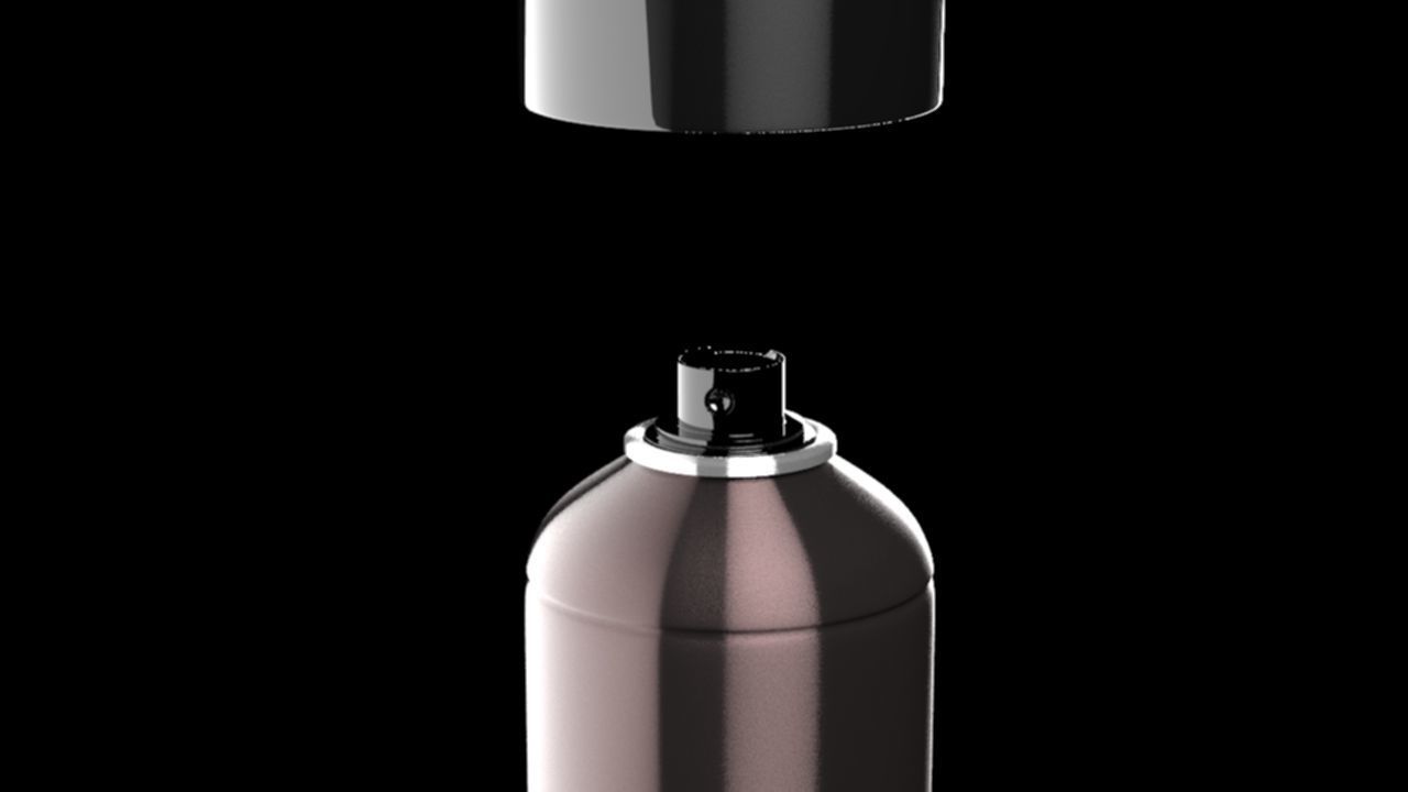 Perfume Spray Bottle Low-poly 3D model_3