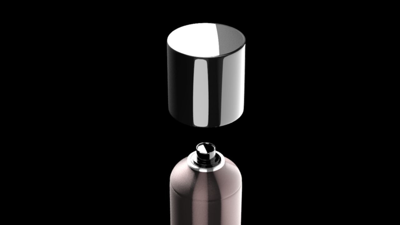 Perfume Spray Bottle Low-poly 3D model_4