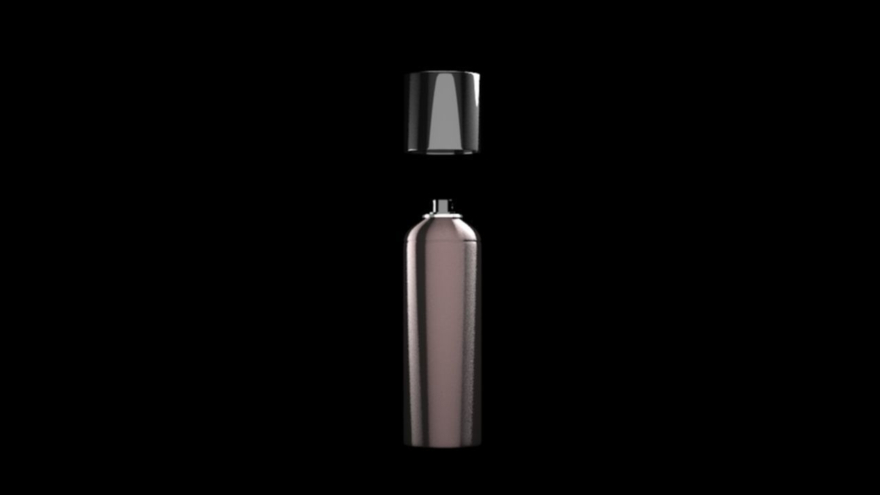 Perfume Spray Bottle Low-poly 3D model_1