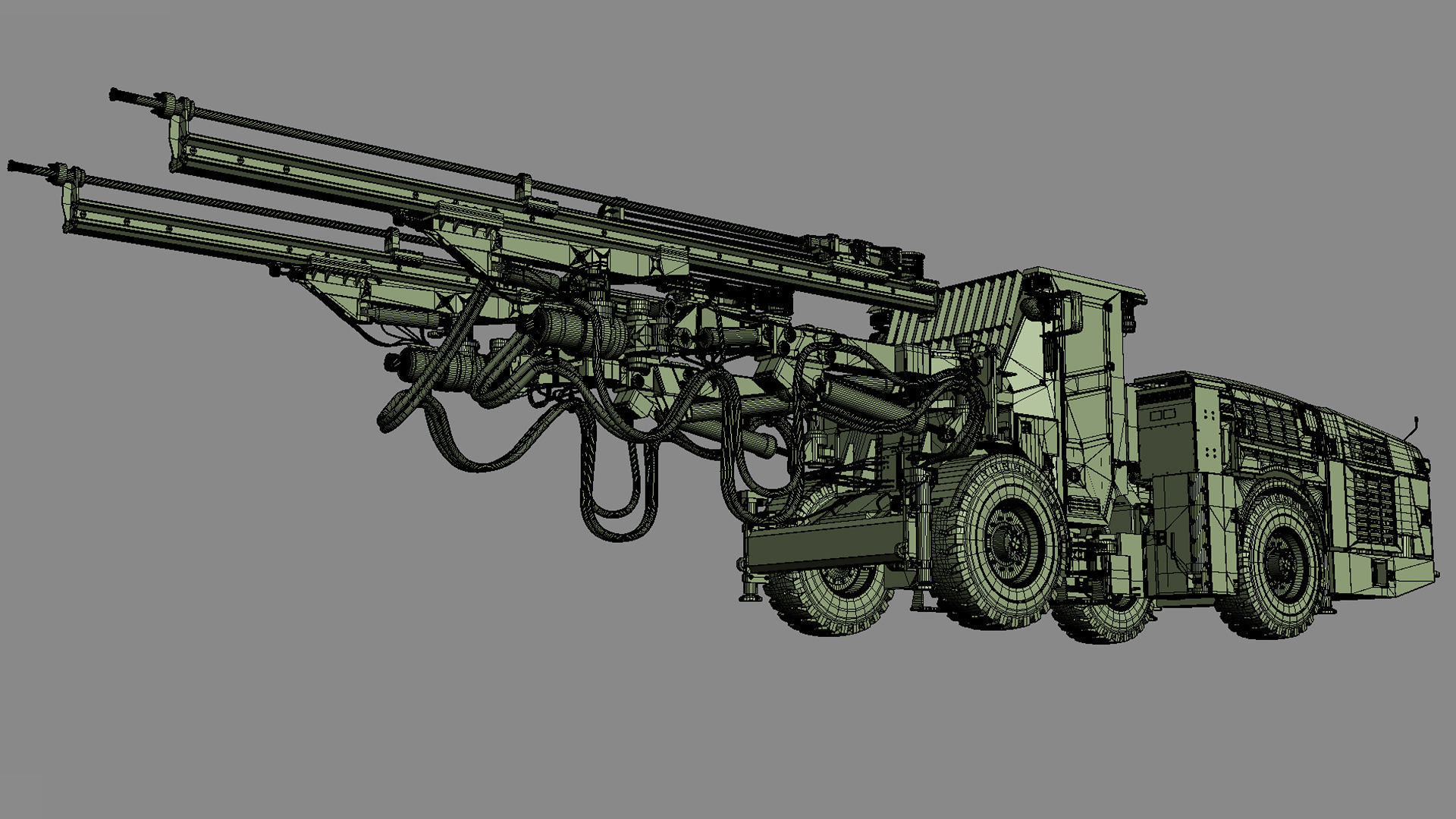Underground Mining Drill Rigs DD422iE 3D model_31