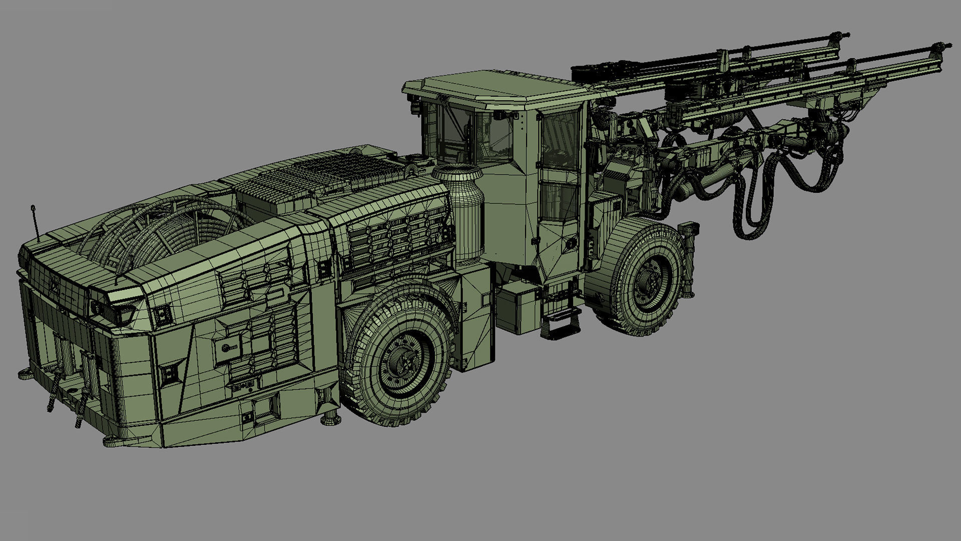 Underground Mining Drill Rigs DD422iE 3D model_33