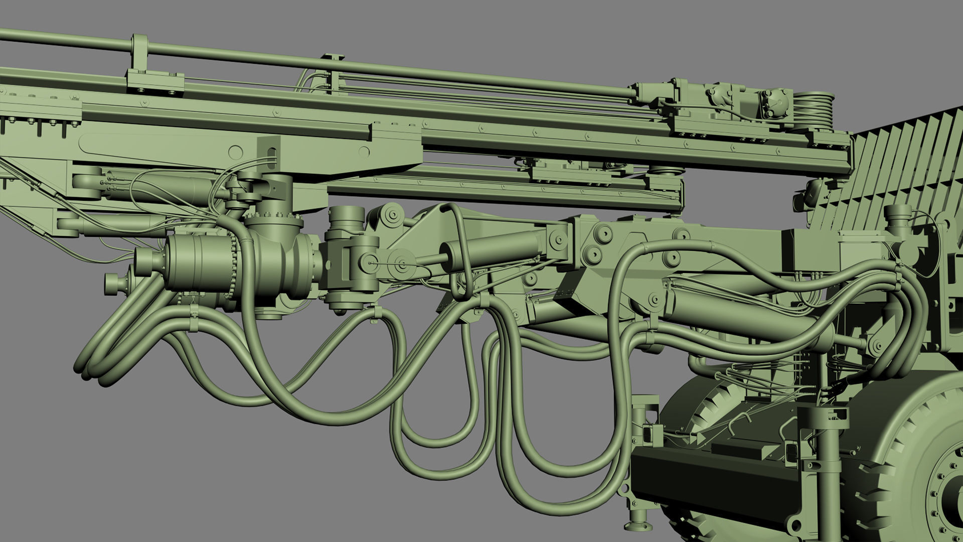 Underground Mining Drill Rigs DD422iE 3D model_36