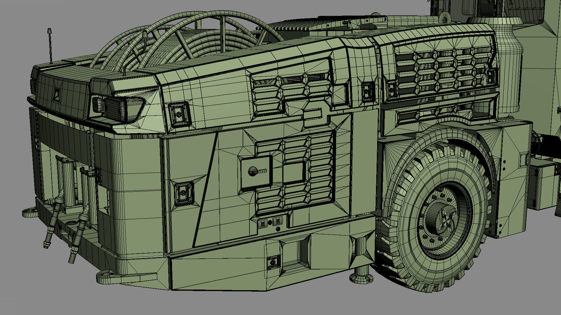 Underground Mining Drill Rigs DD422iE 3D model_41