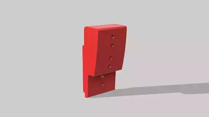 Thrustmaster T-LCM Pedal Face Height Increaser Mod 3D print model