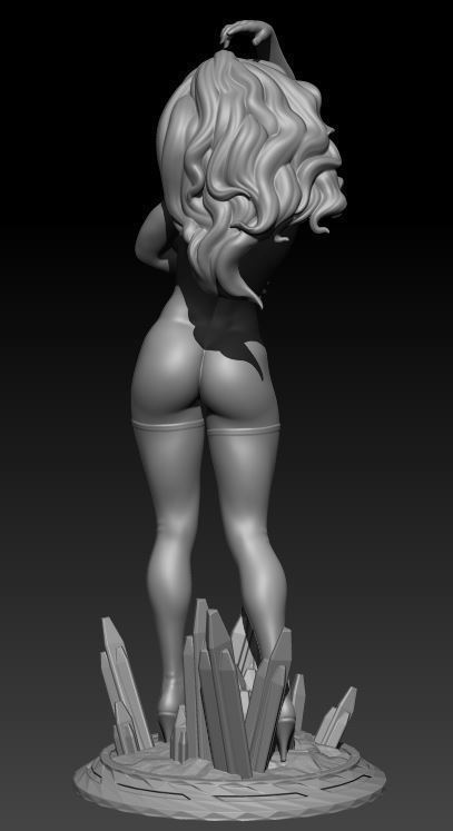 Sexy Pin-Up Supergirl 3D print model_5