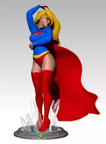 Sexy Pin-Up Supergirl