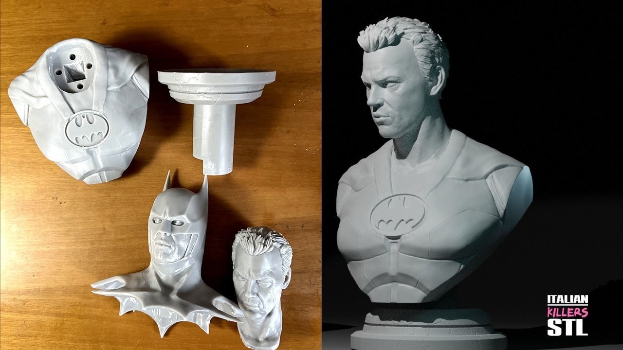 Michael Keaton Batman 2023 bust ready for printing 3D print model_3